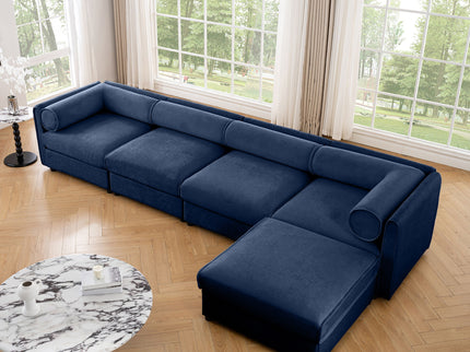 Contemporary Elegant Sofa With Storage And Ottoman
