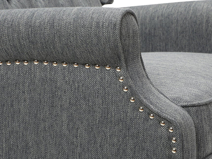 Dunham - Contemporary Fabric Tufted Oversized Pushback Recliner