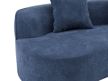 Elegant Curved Sectional Sofa With Full Foam Comfort