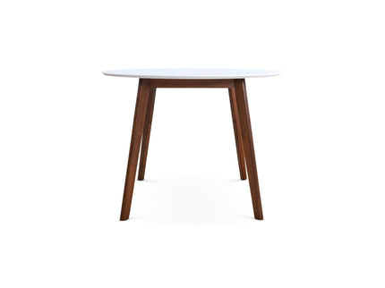 Dining Table - Brown / White