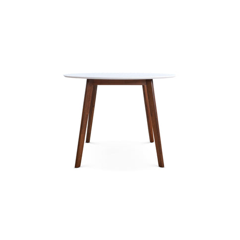 Dining Table - Brown / White