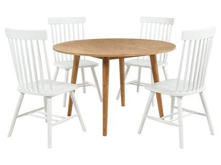 Finley - 5 Piece Dining Set With Round Table And Spindle Back Chairs