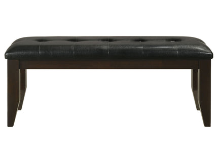 Tufted Upholstered Dining Bench - Brown