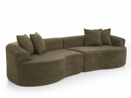 4 Seater Curved Cloud Sectional Sofa
