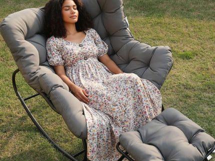 Egg Rocking Chair With Ottoman