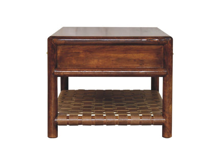 Regency - Woven Console Table With 2 Drawers - Brown