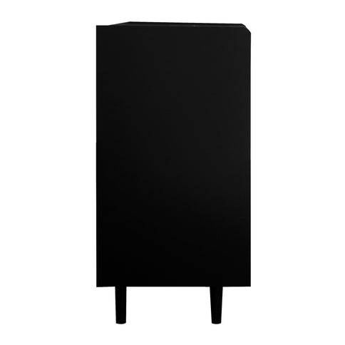 Modern Sideboard Buffet Cabinet With Doors And Unique Panel Styling