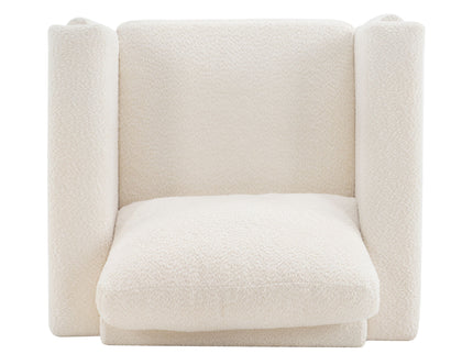 Upholstered Accent Armchair With Square Arm