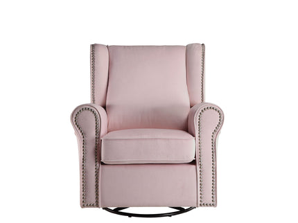 Tamaki - Glider Chair With Swivel - Pink