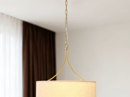 3 Light Drum Pendant Light