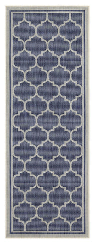 Sunshine - 5'3" X 7'3" Indoor, Outdoor Area Rug Polypropylene - Blue