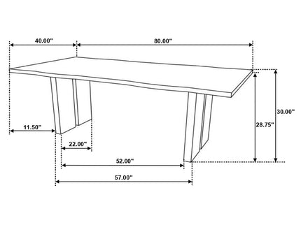 Montesano - Rectangular Dining Table - Natural