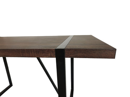 Modern Dining Table With Metal Legs For 4 - 6 Person