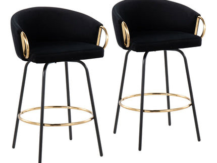 Claire - Contemporary / Glam Counter Stool (Set of 2)