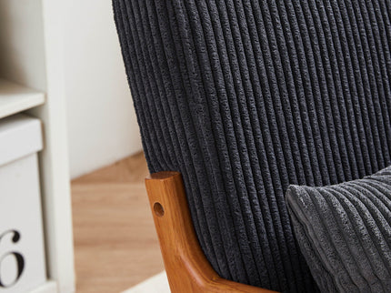 Accent Arm Chair With Pillow Upholstered