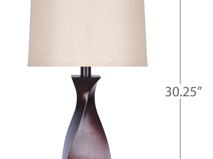 Curvo - Contemporary Polyresin Table Lamp (Set of 2)