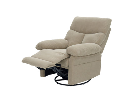 Swivel Rocker Recliner Chair With Manual Recline For Living Room