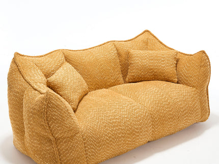 Comfortable Dual Beanbag Chair With High Resilience Foam Core For 2 People