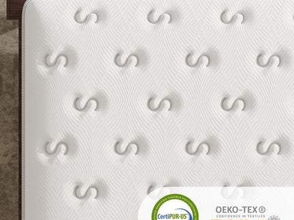 12'' Hybrid Mattress, Memory Foam & Pocket Springs For Pressure Relief