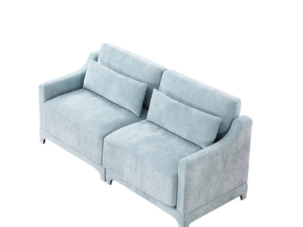 Elegant Sofa With Ergonomic Design And Lumbar Pillows