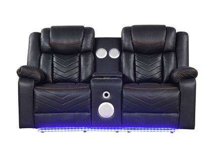 Challenger - LED Power Recliner Loveseat