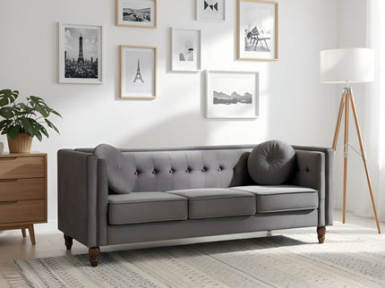 Chesterfield Sofa With Square Arms For Living Room