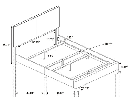 Efram - Panel Bed