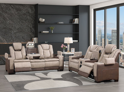 Bruno - Power Reclining Living Room Set With LED Lighting