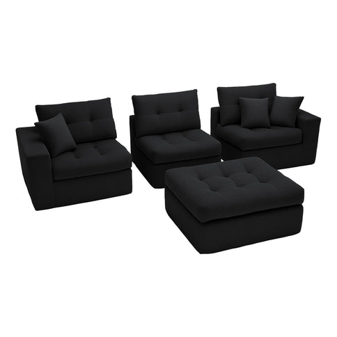 Corner Chaise L-Shaped Sectional Sofa Bed