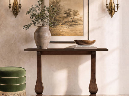 Whitmore - Trestle Console Table - Dark Brown