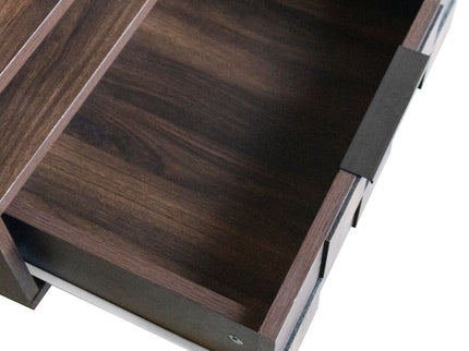 78" TV Stand With Storage Cabinets For Living Room - Walnut