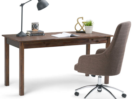 Monroe - Desk - Distressed Charcoal Brown