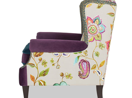 Anya - Boho Chic Wingback Accent Arm Chair