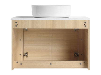 Mounted Bathroom Vanity With Art Sink & 2 Soft Close Doors