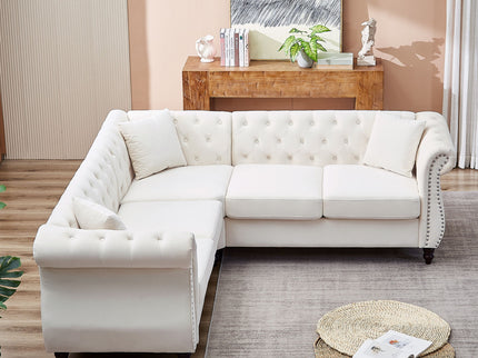 Streamline Modern L-Shaped Corner Sofa