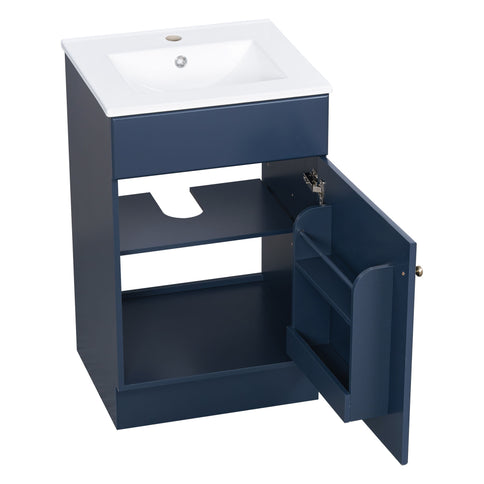 Bathroom Vanity With Sink, Cabinet With Adjustable Shelf