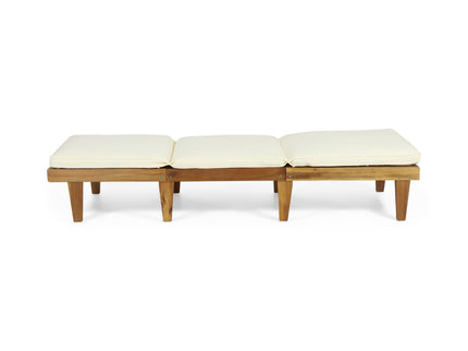 Ariana - Wood Chaise Lounge With Cushion