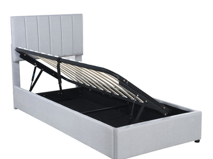 Upholstered Platform Bed With A Hydraulic Storage System