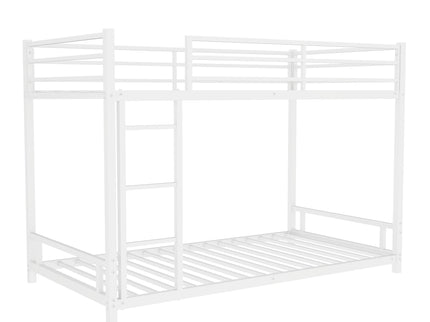 Bunk Bed With Noise Reduction And Safety Guardrail