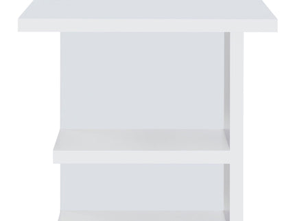 Hannah - 4 Shelf Writing Desk With Open Shelving - White