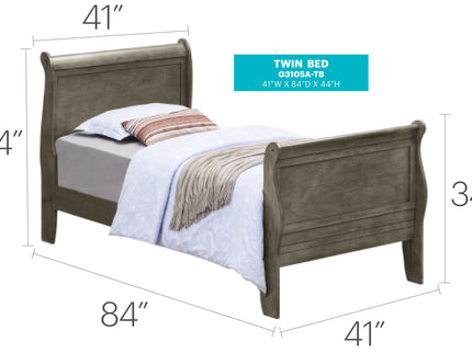 Panel Sleigh Bed