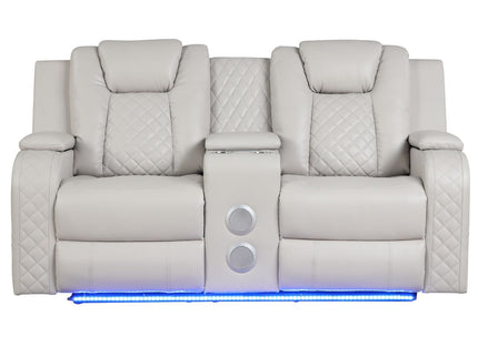 Benz - LED & Power Recliner With Adjustable Headrests And Ambient LED Lighting