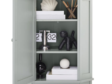 Bathroom Cabinet Triangle Corner Storage Cabinet With Adjustable Shelf Modern Style