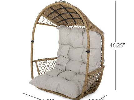 Malia - Wicker Hanging Chair With Cushion