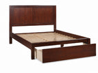 Dark Brown / California King / 1 Drawer