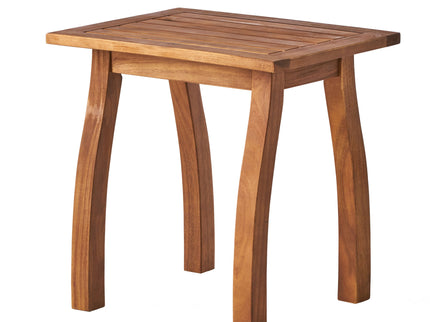 Kinesis - Outdoor Side Table With Slatted Top And Wood Frame