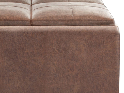 Avalon - Square Coffee Table, Storage Ottoman