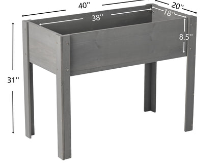 Raised Garden Bed With Legs, Elevated Planter Box For Outdoor Plants