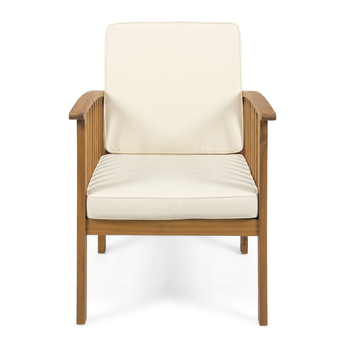 Casa - Acacia Club Chair Coastal Classic Outdoor Seating, Waterproof Fabric