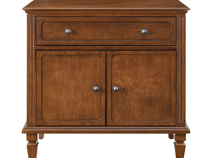 Nightstand With Charging Station Bedside Table With Drawer And Double Door Storage
